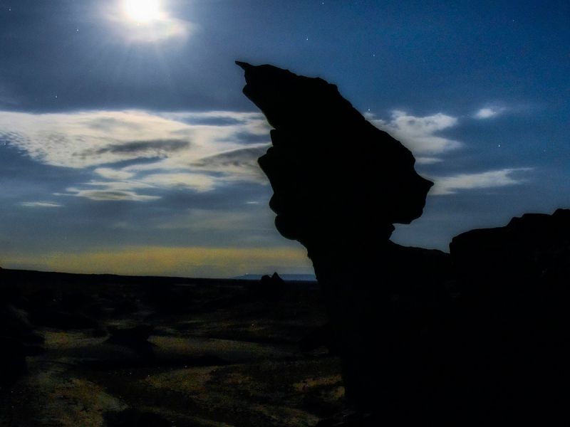 月があまりにまぶしくて